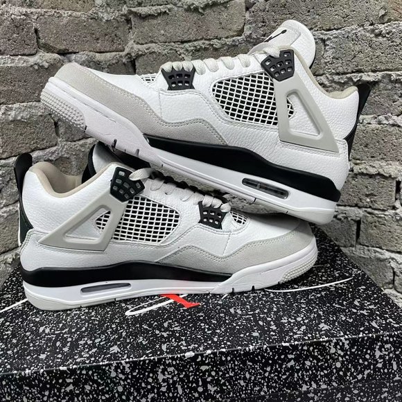 Nike Air Jordan 4 White Cement 2012 Men\'s Sneakers